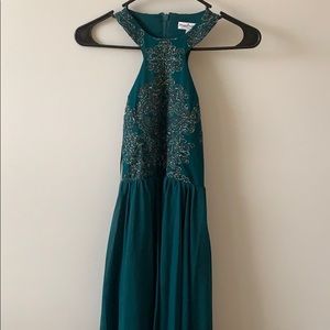 Formal Emerald Hi-low Dress